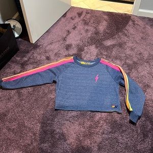 Aviator nation cropped sweatshirt